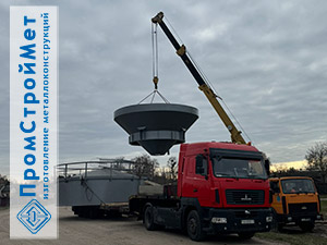 Бесшатровая водонапорная башня с баком 95 куб.м.