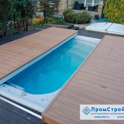 Терраса сдвижная для бассейна