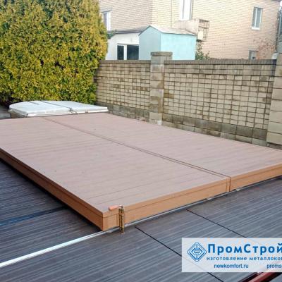 Терраса сдвижная для бассейна