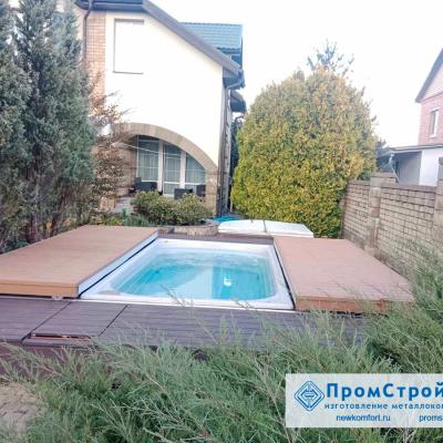 Терраса сдвижная для бассейна